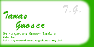 tamas gmoser business card